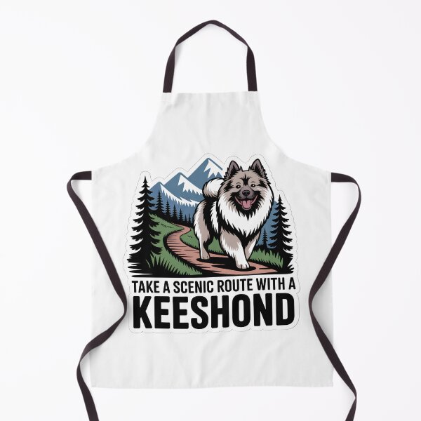 Item preview, Take a Scenic Route with a Keeshond | Keeshond Dog Lover Hiking designed and sold by CuteDesignables.