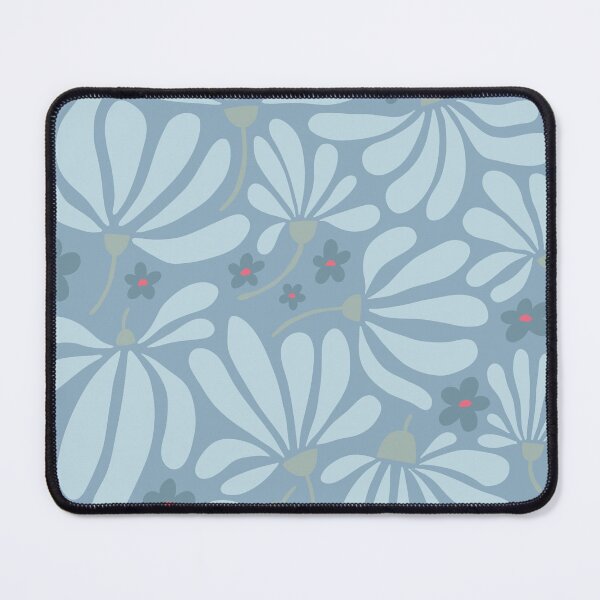 Item preview, Round daisy bouquet (faded blue) designed and sold by 247DesignStudio.