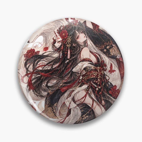 Item preview, Fantasy Japanese Nine Tailed Fox Yokai Kimono Beauty Art designed and sold by 0HAY0G0ZAIMASU.