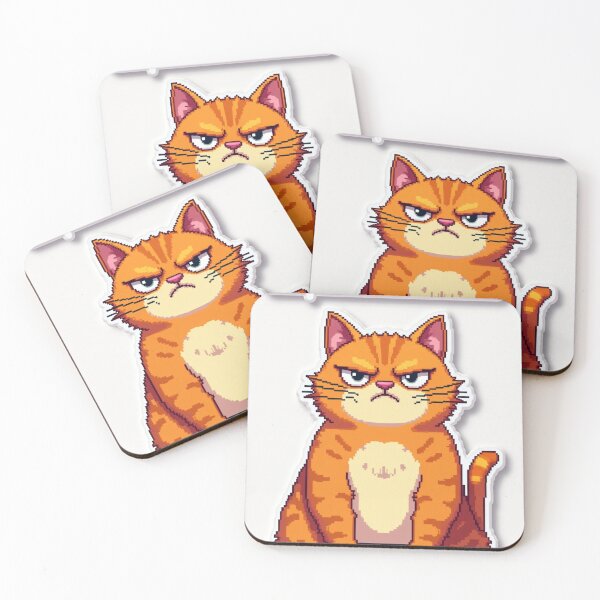 Item preview, Funny Cat Error 404 Food Not Found Pixel Art designed and sold by grzezzz.