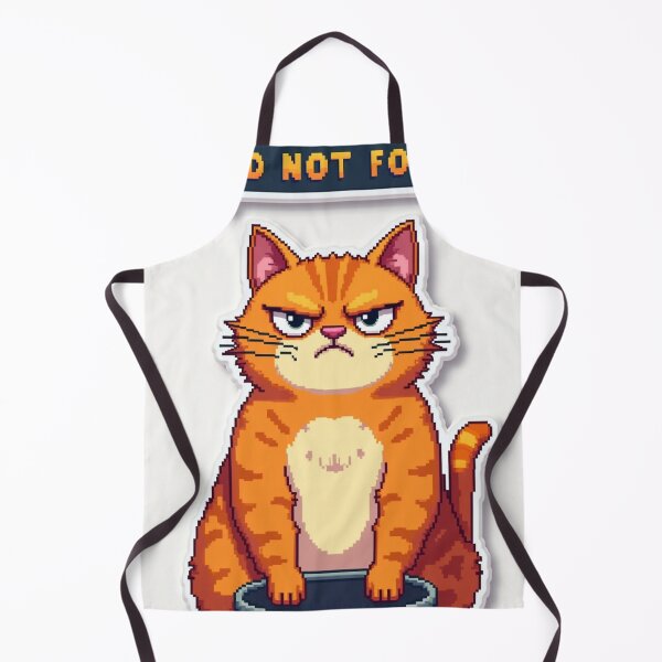 Item preview, Funny Cat Error 404 Food Not Found Pixel Art designed and sold by grzezzz.