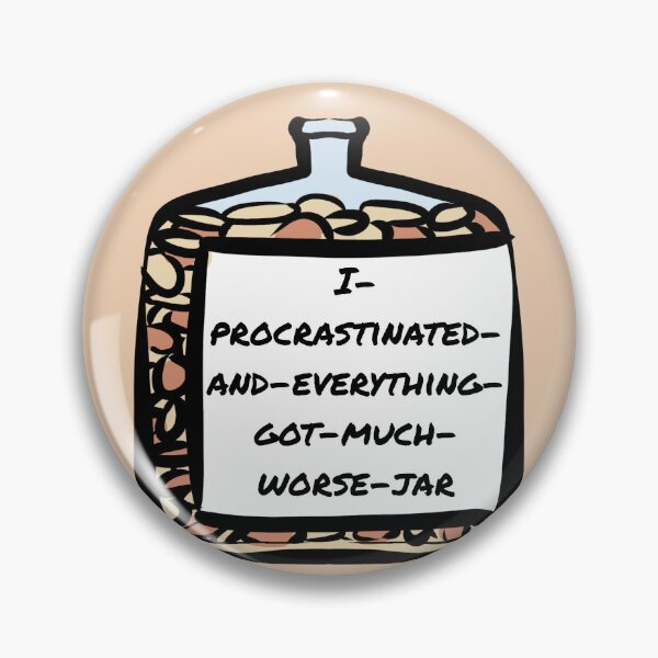 Item preview, I-procrastinated-and-everything-got-much-worse-jar - Claninchen bunny designed and sold by Claninchen.