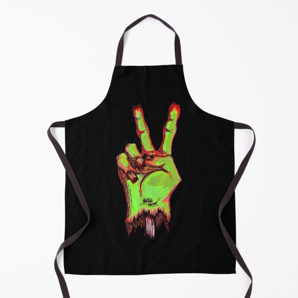 Item preview, Zombie Peace Sign Scar-E-Moji - Undead Hand Marker Art designed and sold by Grimmlar.
