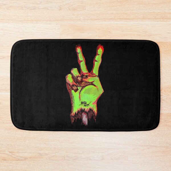 Item preview, Zombie Peace Sign Scar-E-Moji - Undead Hand Marker Art designed and sold by Grimmlar.