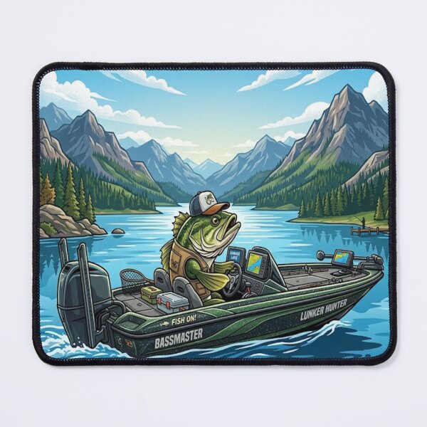 Item preview, when Mr. Bass hits the lake designed and sold by GAWPAWshop.