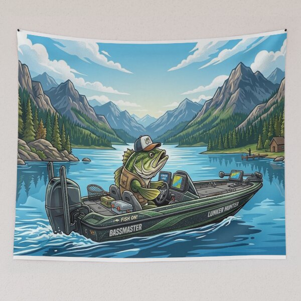 Item preview, when Mr. Bass hits the lake designed and sold by GAWPAWshop.