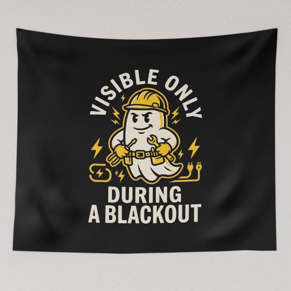 Item preview, Electrician Ghost Humor - Tradesman Electrician Gift designed and sold by SplashTastic.