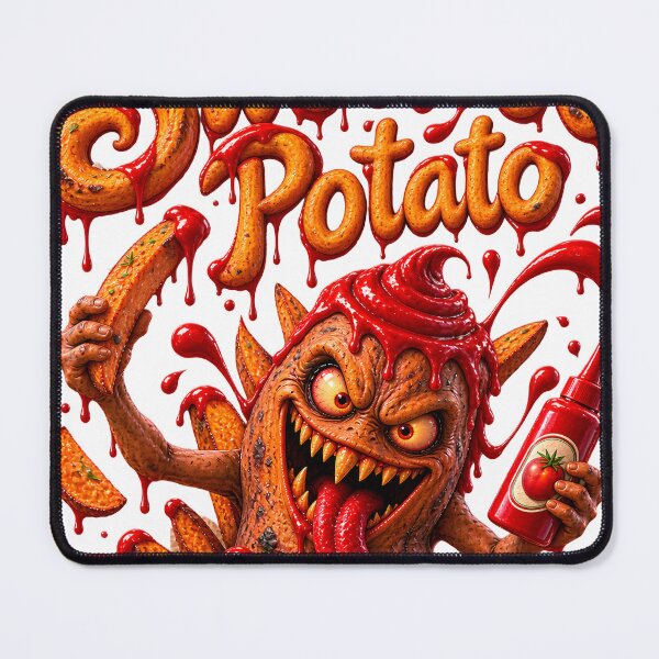 Item preview, The Sweetest Potato - Funny Scary Monster Sweet Potato Fries Design designed and sold by HorrorWorldWeb.