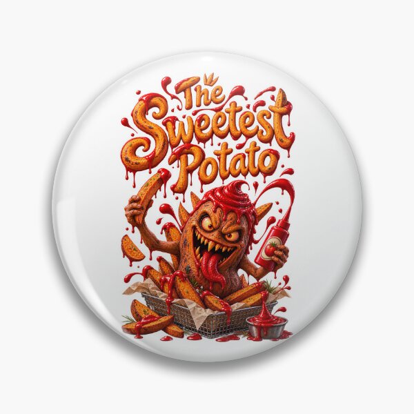 Item preview, The Sweetest Potato - Funny Scary Monster Sweet Potato Fries Design designed and sold by HorrorWorldWeb.