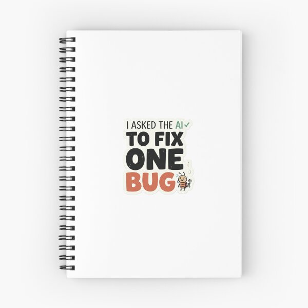 Item preview, Le pedí a la IA que corrigiera un error – Divertida pegatina de programador de IA designed and sold by CtrlZHumor.