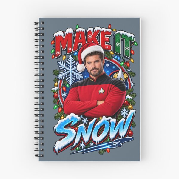 Item preview, Make It Snow – Festive Space Captain Christmas Design designed and sold by Slyguy88.