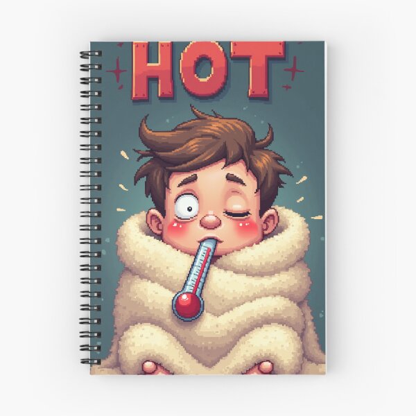 Item preview, Funny I'm Too Hot Fever Thermometer Pixel Art designed and sold by grzezzz.