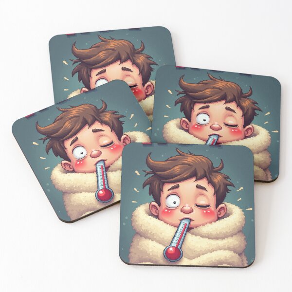 Item preview, Funny I'm Too Hot Fever Thermometer Pixel Art designed and sold by grzezzz.