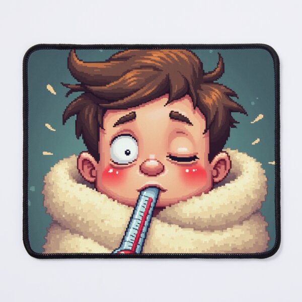 Item preview, Funny I'm Too Hot Fever Thermometer Pixel Art designed and sold by grzezzz.