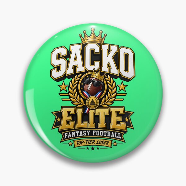 Item preview, Sacko Elite – Top Tier Loser Funny Fantasy Football Design designed and sold by Grayson809.