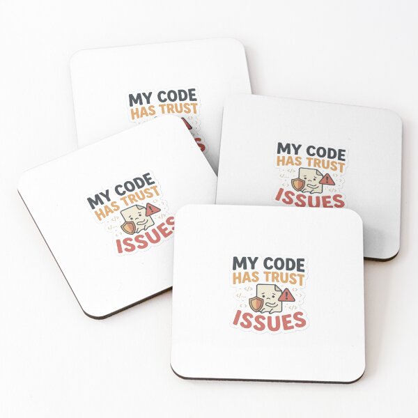 Item preview, My Code Has Trust Issues – Funny Programmer Sticker designed and sold by CtrlZHumor.