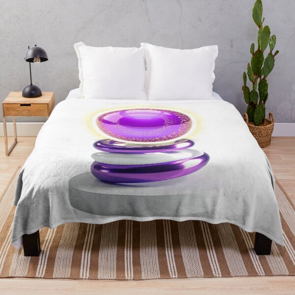 Item preview, Mystic Purple Crystal Ball and Metallic 3D Spiral Art designed and sold by MinimalAurashop.