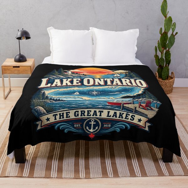 Item preview, Lake America Funny Ontario USA Canada Graphic designed and sold by MaskedTarget.