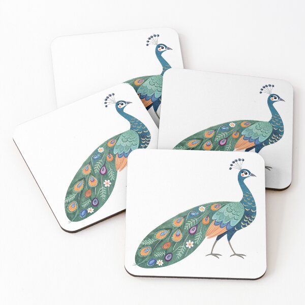 Item preview, Cute and colorful peacock designed and sold by trendspatterns.