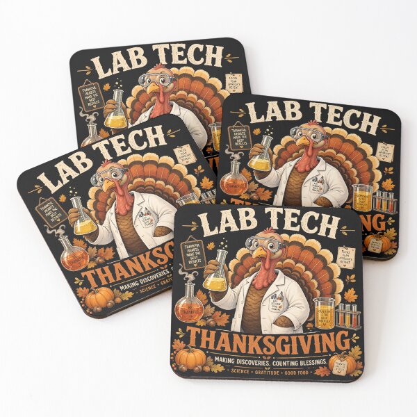 Item preview, Lab Tech Thanksgiving Turkey Laboratory Scientist Autumn designed and sold by CF_VintageDesign.