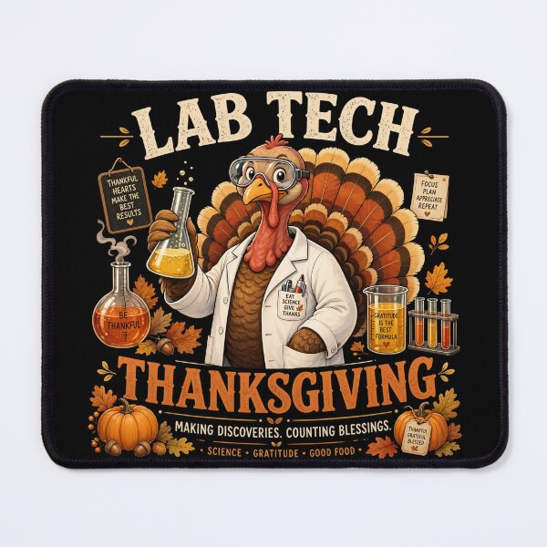 Item preview, Lab Tech Thanksgiving Turkey Laboratory Scientist Autumn designed and sold by CF_VintageDesign.
