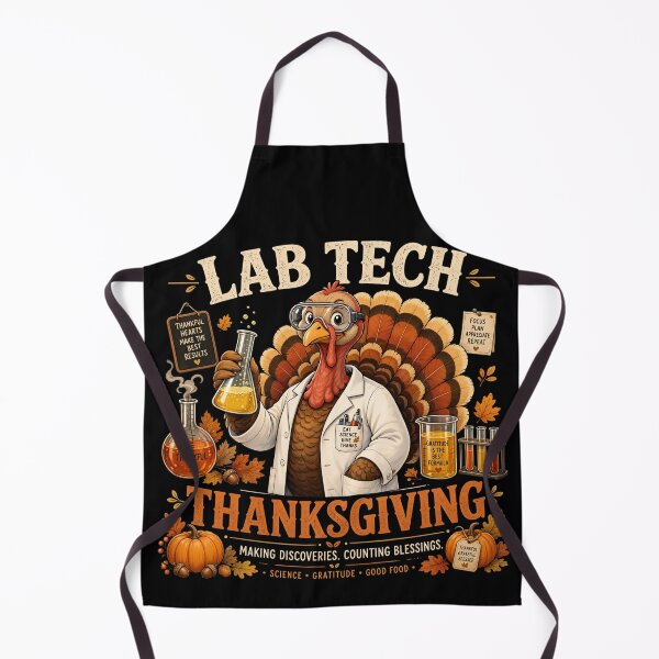 Item preview, Lab Tech Thanksgiving Turkey Laboratory Scientist Autumn designed and sold by CF_VintageDesign.