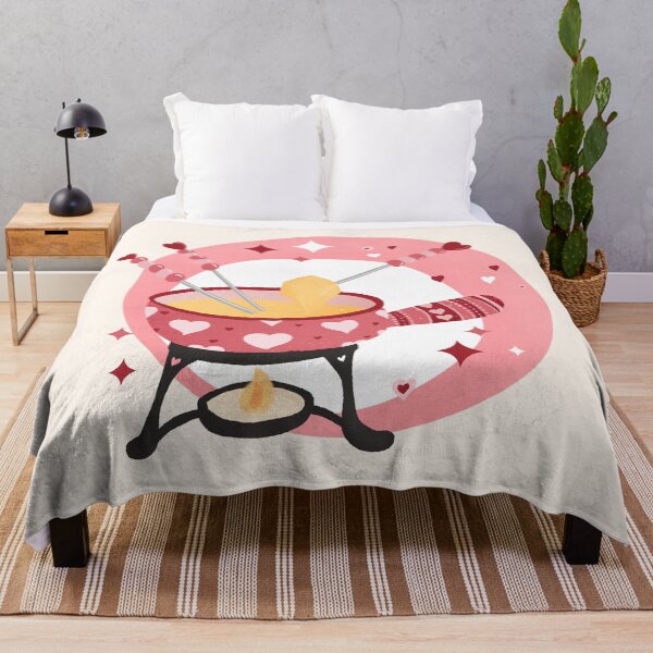 Item preview, Swiss Cheese Fondue Love - pink retro bubble badge designed and sold by Home Cyn Home.