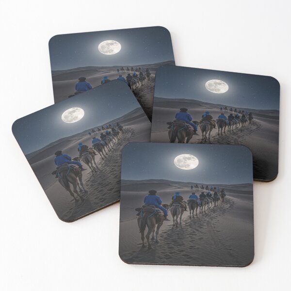 Item preview, Desert Camel Caravan Under Full Moon designed and sold by Solomon-Ent-144.