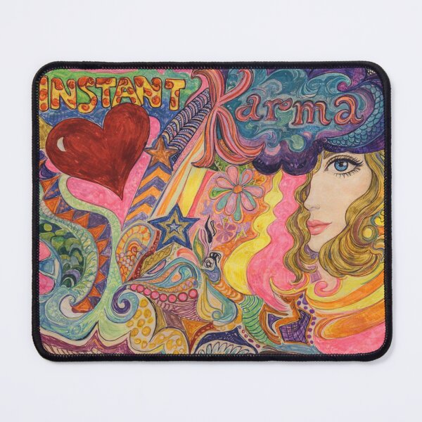 Item preview, INSTANT KARMA 1970s STYLE POSTER designed and sold by APRICOTMOON25.