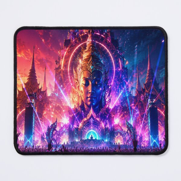 Item preview, Neon Thai Temple Festival – Futuristic Thailand Night designed and sold by xsctasy.