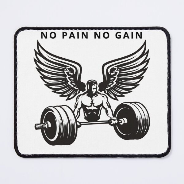 Item preview, Bold Kettlebell with Wings Gym Emblem Art designed and sold by TrendyGalaxy.