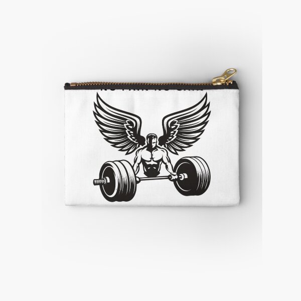 Item preview, Bold Kettlebell with Wings Gym Emblem Art designed and sold by TrendyGalaxy.