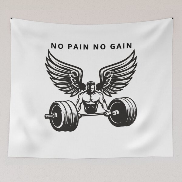 Item preview, Bold Kettlebell with Wings Gym Emblem Art designed and sold by TrendyGalaxy.