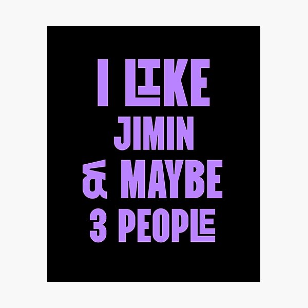 Item preview, I like BTS Jimin & maybe 3 people designed and sold by Morcawork.