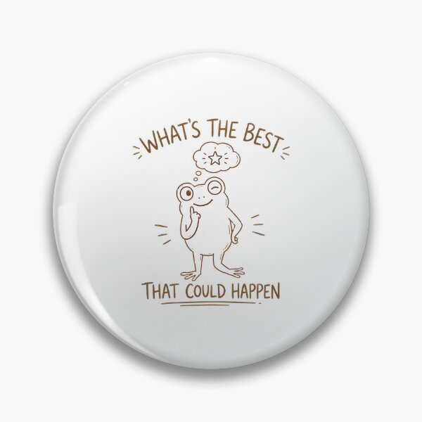 Item preview, Funny Frog What's The Best That Could Happen  designed and sold by leocreatives.