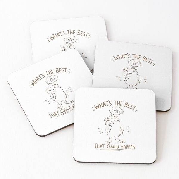 Item preview, Funny Frog What's The Best That Could Happen  designed and sold by leocreatives.