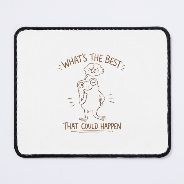 Item preview, Funny Frog What's The Best That Could Happen designed and sold by leocreatives.