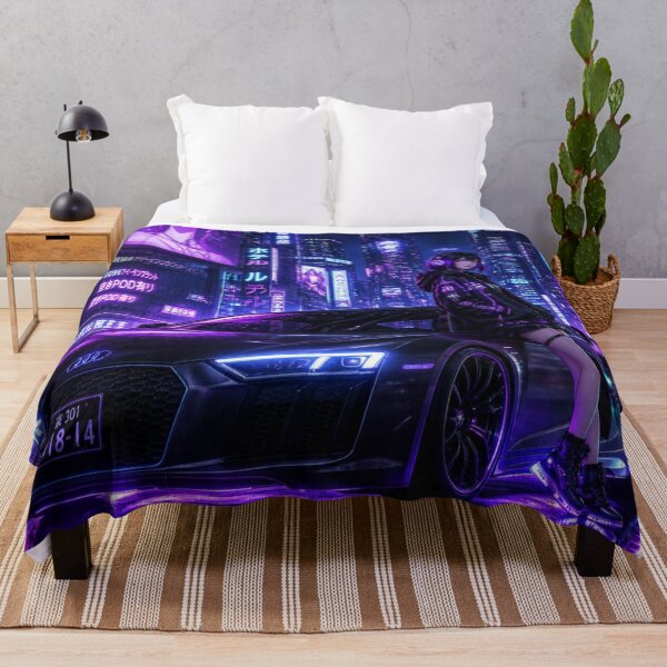 Item preview, Cyberpunk Anime Neon Streets T-Shirt designed and sold by JMAVILA ART.