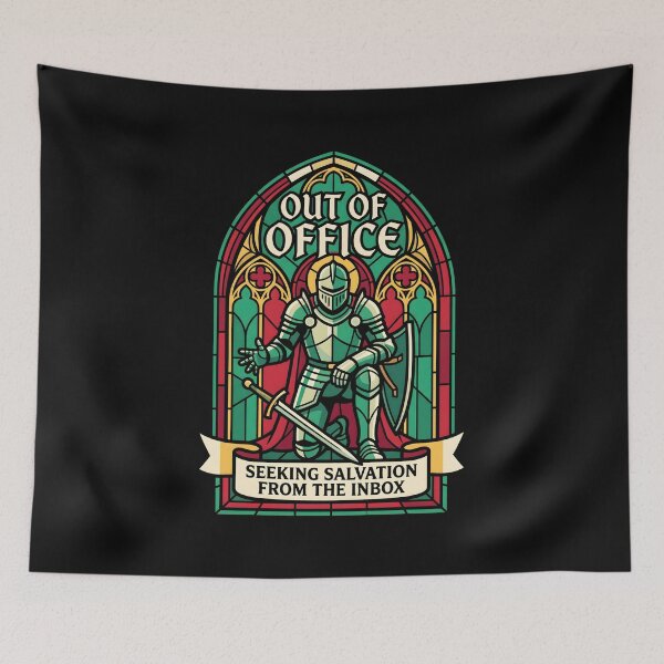 Item preview, Out Of Office Knight - Corporate Humor Office Gift designed and sold by SplashTastic.