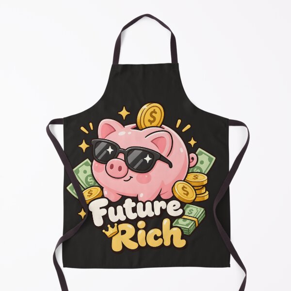 Item preview, Future Rich Cute Piggy Bank Cool Money Motivation Humor designed and sold by ChubbyGoong.