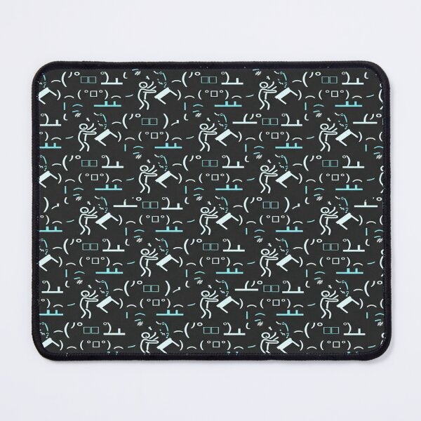Item preview, Seamless table flipping emoticon pattern design. designed and sold by Solomon-Ent-144.