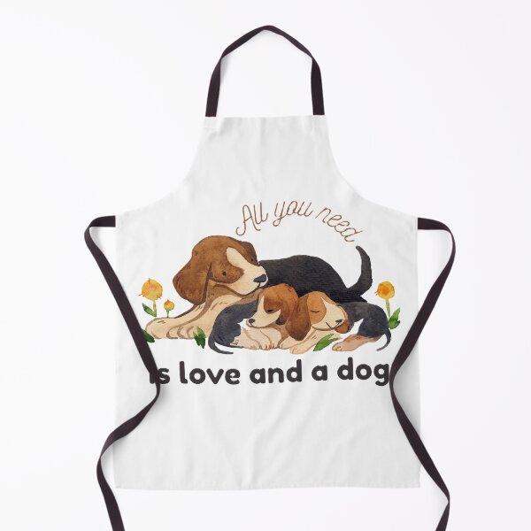 Item preview, Cute Watercolor Sleeping Beagle Puppies with Mother Dog Cozy Animal Art designed and sold by Cuties bb.