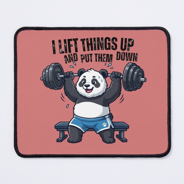 Item preview, I Lift Things Up and Put Them Down Gym Humor Design designed and sold by WallMuseStudio .