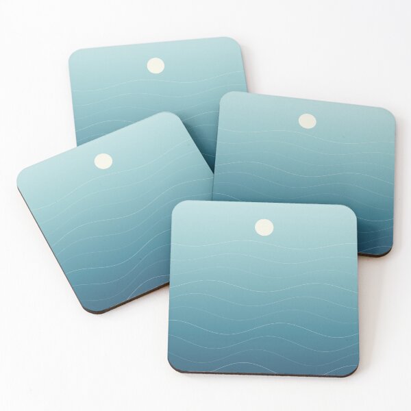 Item preview, Ocean Wave Abstract - Calming Blue Gradient designed and sold by Pamazing.