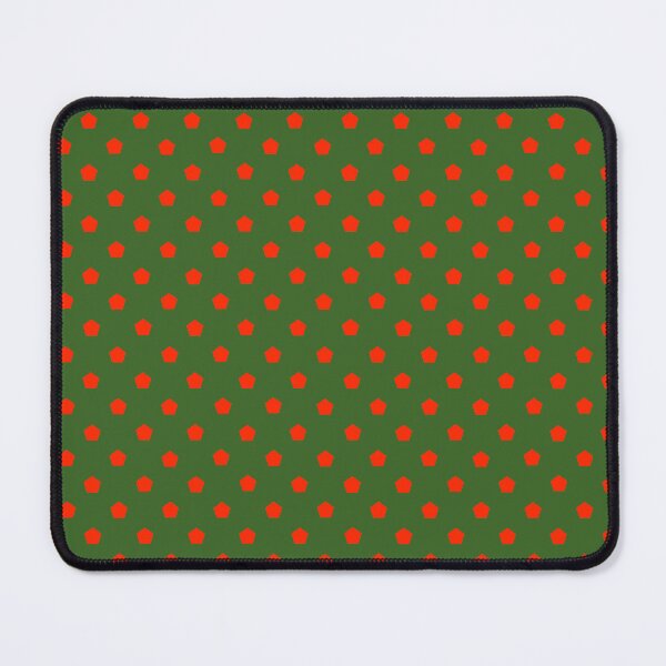 Item preview, Red Pentagon Dot Green Pattern designed and sold by Zaya_art.