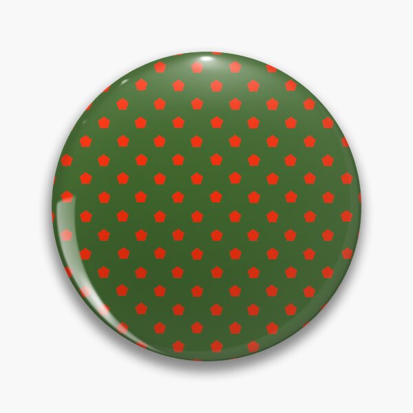 Item preview, Red Pentagon Dot Green Pattern designed and sold by Zaya_art.