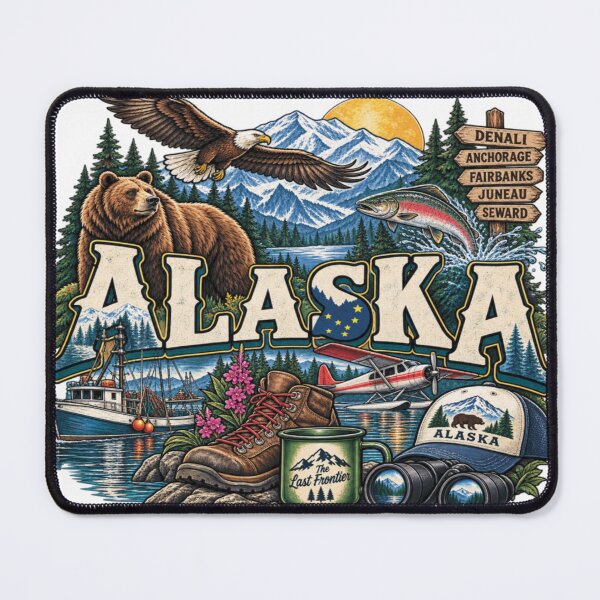 Item preview, Alaska Wildlife, Landmarks & The Last Frontier Icons designed and sold by Mindful56.