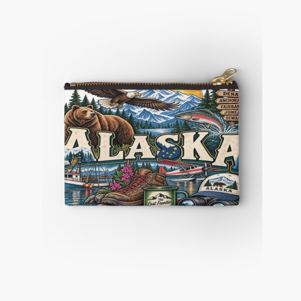 Item preview, Alaska Wildlife, Landmarks & The Last Frontier Icons designed and sold by Mindful56.