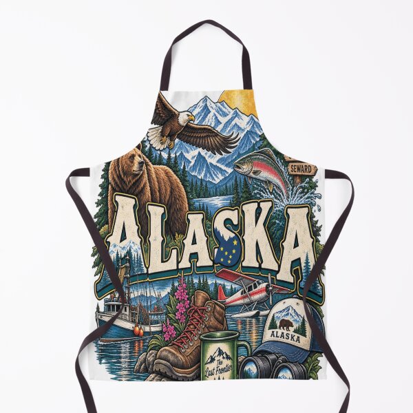 Item preview, Alaska Wildlife, Landmarks & The Last Frontier Icons designed and sold by Mindful56.