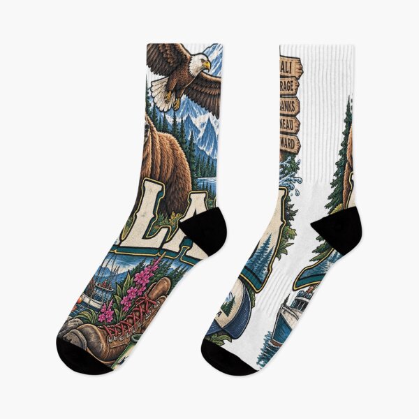 Item preview, Alaska Wildlife, Landmarks & The Last Frontier Icons designed and sold by Mindful56.